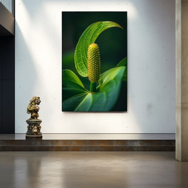 Tableau Fleur Verte